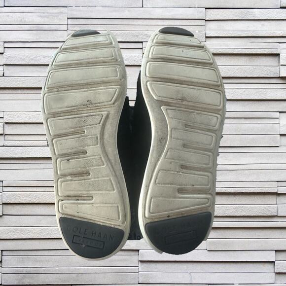 Cole Haan Black Suede Oxfords Sz. 9 - Picture 5 of 6